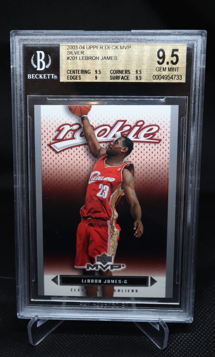 シングルカード Lebron James 2003UPPER DECK MVP SILVER Rare Lebron James Silver MVP RC! (Pop 38) 2003 Upper Deck