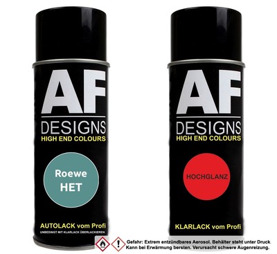 Autolack Spraydose Set  Roewe HET Charlrston Green Metallic Basislack Klarlack S