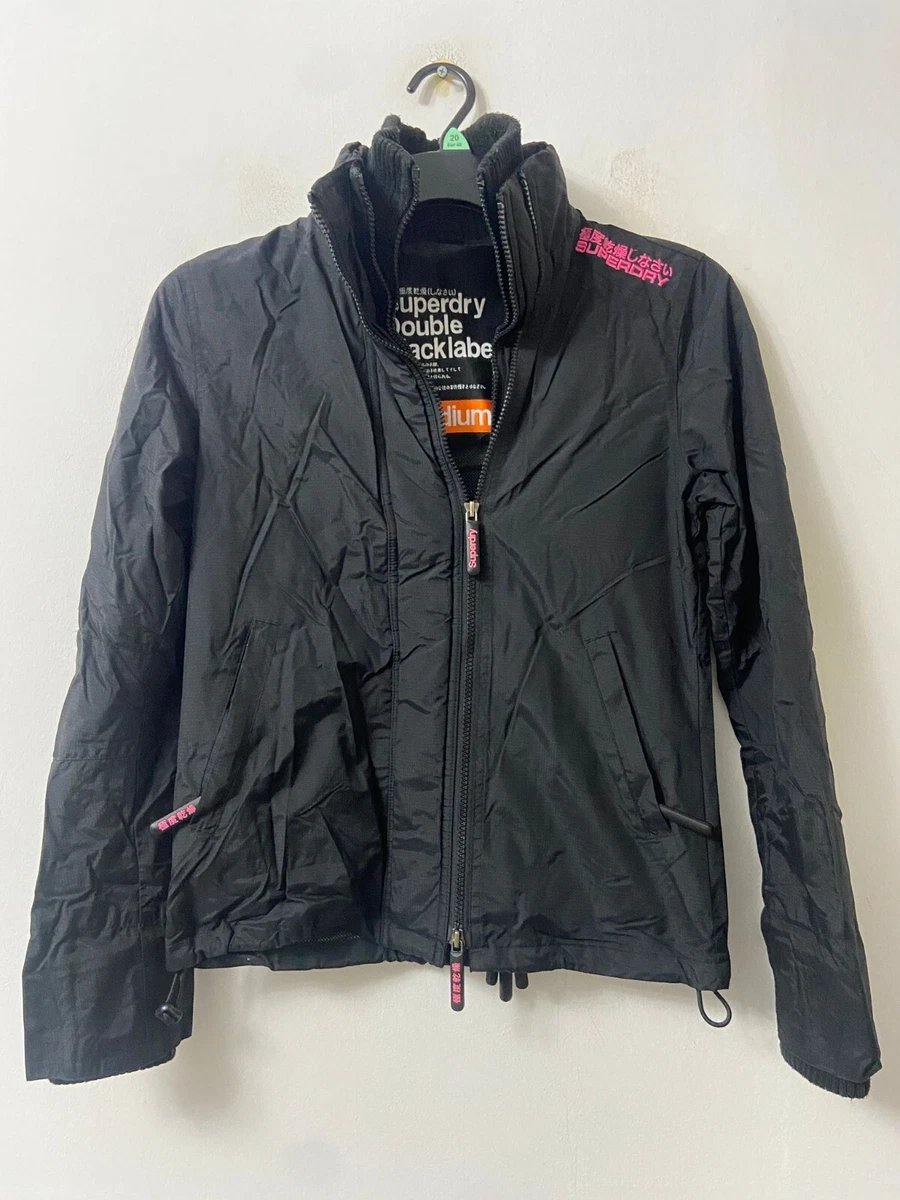 Superdry Black Jacket Size Medium Boys Long Sleeve 2196