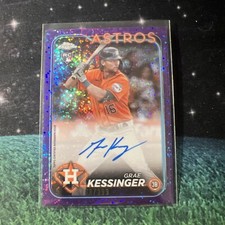 2024 Topps Chrome Grae Kessinger Astros Rookie Purple Speckle RC Auto /299