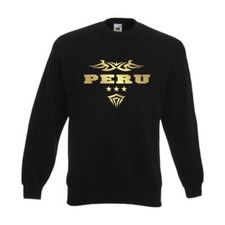 Sweatshirt PERU Ländershirt Pullover Fan Pulli S-6XL (WMS06-47c)