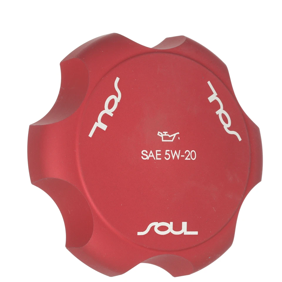 Tapa de llenado de aceite Billet roja OEM NUEVA con logotipo Kia Soul U8972-2K000 2010-2018 Foto 4 de 4