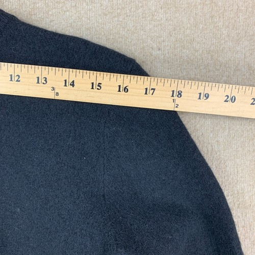 Suéter Polo Ralph Lauren L 100 % Lana de Cordero para Mujer Negro Cuello en V Pullover Tejido - Imagen 8 de 12
