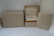 Jaeger-LeCoultre Watch Box, Inner, Outer, and Booklet, Vintage 1990's-2000's