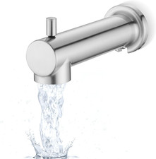Slip on Extra Long Tub Spout with Diverter Universal Tub Diverter Spout for 1/2"