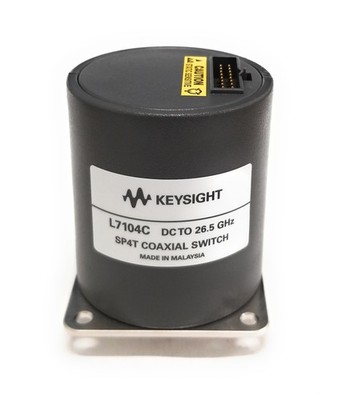 Keysight Agilent L7104C DC to 26.5GHz SP4T RF Coaxial Switch 50Ohm w/ Option T24