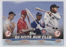 2001 Topps Combos Babe Ruth Roger Maris Mark McGwire Sammy Sosa #TC12 HOF 1s5f
