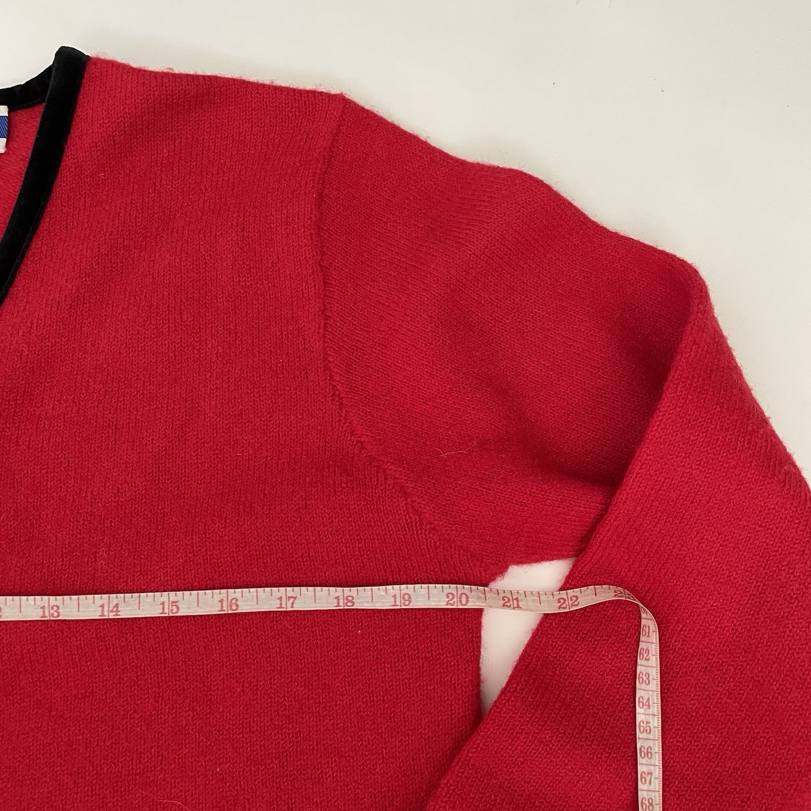 Vintage Pendleton Medium  100% Wool Red Sweater C… - image 7