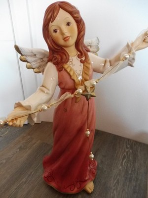 Goebel Engel ''Glanzvolle Momente'' ca. 51 cm XXL in Altrosa NEU u. OVP