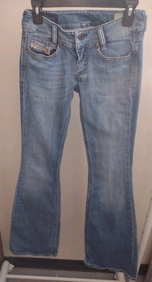 Y2k 90s 2000s Diesel Ultra Flare Louve 27'' Waist Lowrise Italy 