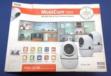 3 Pack MOBI Cam HDX Smart HD Pan Tilt Wi-Fi Baby Monitoring Camera Night Vision