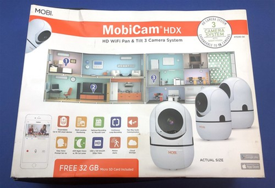 #ad 3 Pack MOBI Cam HDX Smart HD Pan Tilt Wi Fi Baby Monitoring Camera Night Vision $64.99