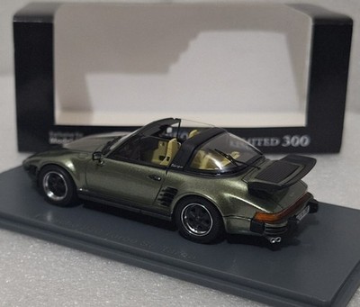 WOW Porsche 930 Turbo SE Targa Flatnose 1987 Green 1:43 Neo 43883