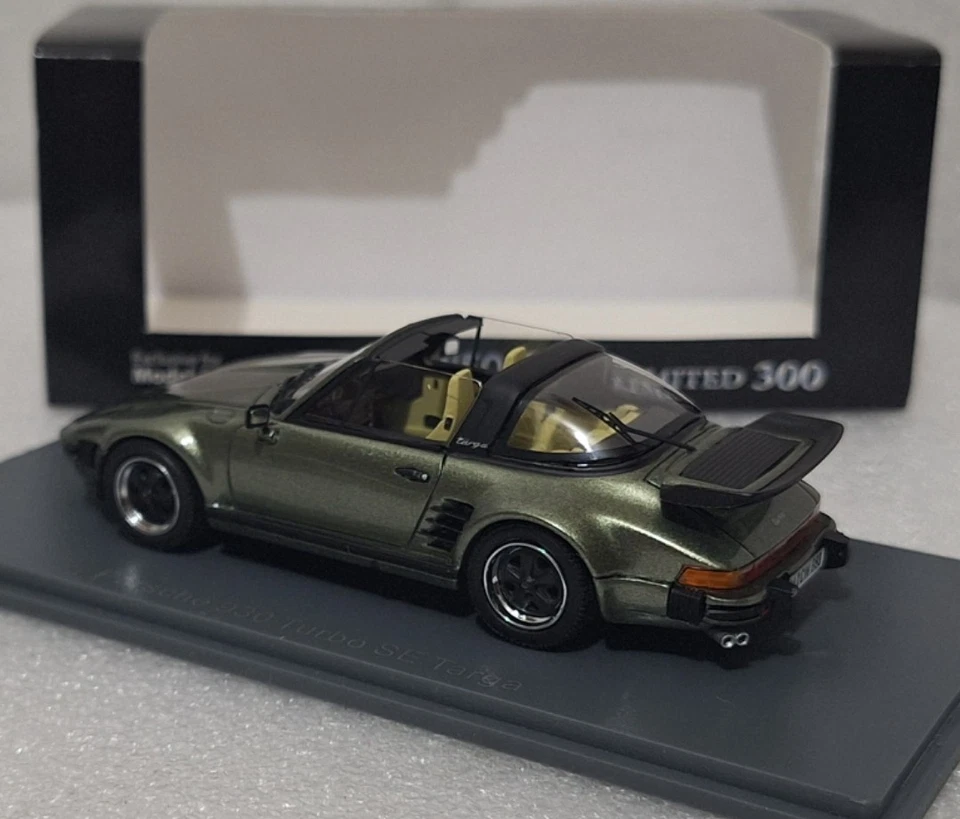 WOW Porsche 930 Turbo SE Targa Flatnose 1987 Green 1:43 Neo 43883 1 of 300ARE!! - Image 4 of 4