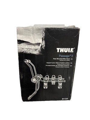 Thule Passage 3 Rear Mounted 3-Bike Trunk Rack Carrier Black New