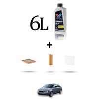 Hoffcar Servicekit 3 Filter Und 6L ÖL FüR Volvo S40 Ii 2.4 103Kw Von 2004 Bis