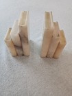 Vintage Alabaster Bookends Pair  4.5in Tall — photo 2