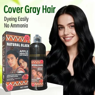 Black Hair Dye Shampoo 3 in 1 Hair Shampoo Instant Hair Dye Herbal