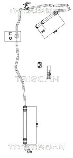 Triscan Hydraulikschlauch Lenkung 8516 16002 FüR Ford Transit Custom V362 Bus F3-image