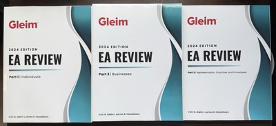 2024 GLEIM EA Enrolled Agent Review Course Part 1, 2 And 3 Book Set - Like New!