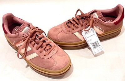 Adidas Gazelle Bold Womens Sneakers Shoes Warm Clay Pink JH9666 Size 8.5 New
