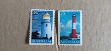 AUSTRALIA-2002 SG2191-92 LIGHTHOUSES USED SET OF SELF ADHESIVE STAMPS