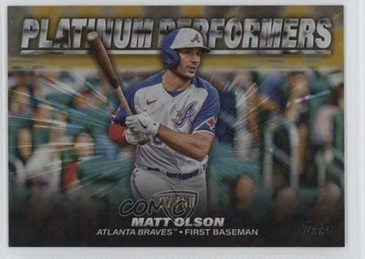 2024 Topps Series 2 Platinum Performers Gold 37/50 Matt Olson #PP-5 0p4n