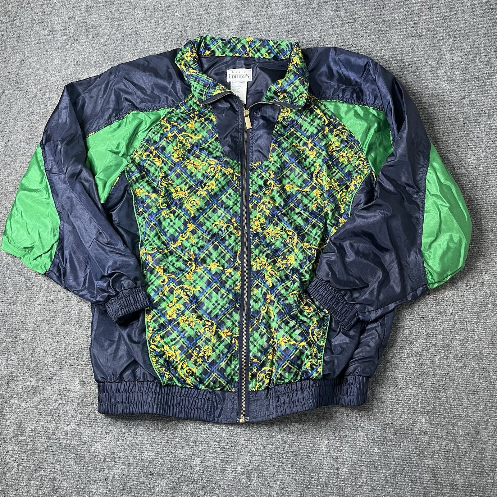 3 Vtg Basic Editions Colorful Windbreakers Jacket… - image 13