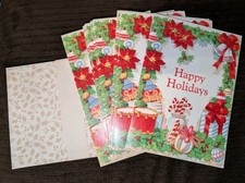 paper magic grand award Vintage Christmas cards Happy Holidays lot of 15 unused