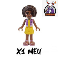 Lego® Friends ● Aliya - Medium Lavender Vest ● Minifigur ● Frnd0656 ● Neuware