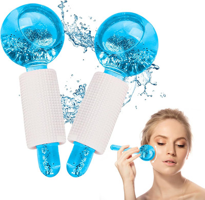 2 PCS Facial Ice Globes Für Gesicht,Kühlkugeln Set Für Augen & Nacken,Facial Rol