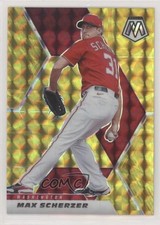 2021 Panini Mosaic Reactive Yellow Mosaic Prizm Max Scherzer #126 0c3e
