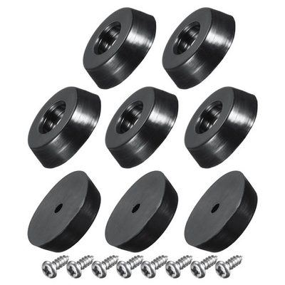 #ad 0.71quot; x 0.2quot; Rubber Bumper Feet Stainless Steel Screws Washer 8pcs $12.69