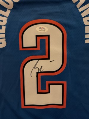 【PSA鑑定済】SHAI GILGEOUS-ALEXANDER 直筆サインユニ Shai Gilgeous-Alexander Autographed Finals Patch Thunder Signed