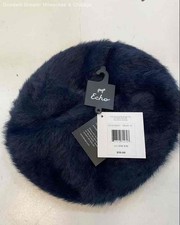 NWT Echo Blue Fuzzy Beret Hat