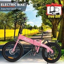 Electric Bike for Adult850W 48V 10.2AH 30MPH 75Mile 20''Fat Tire Folding E-bike