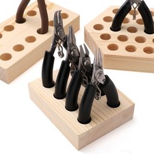 Wooden tongs organizer for storage in a storage box,