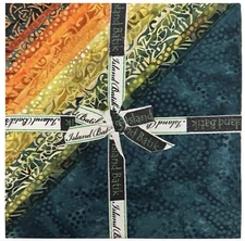 Celtic Fields Batik Stack Pack/Layer Cake - 42, 10" x 10" Precut Fabric Squares