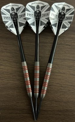 Seltene Harrows Eric Bristow Red Ringed 24,5G Tungsten Darts