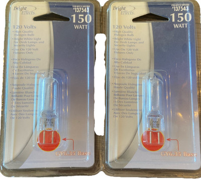 2 Packs Bright Effects 120 Volts 150 Watt Bulbs {47}