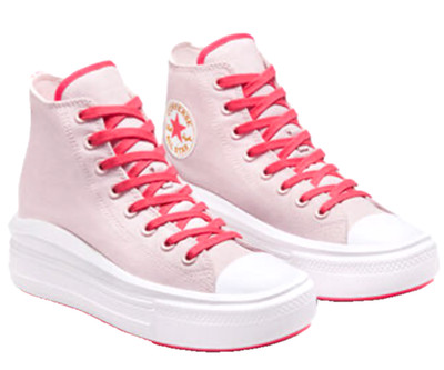 Converse Chuck Taylor All Star Move Platform SIZE 8.5 & 10 Barely Rose Lite Pink