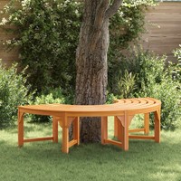 Vidaxl Baumbank Natur 160 X 80 X 45Cm Massives Eukalyptus Holz Neu