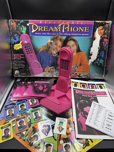 Vintage 1991 Electronic Dream Phone Game Milton Bradley Complete Tested WORKS