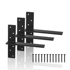 3/8" Thick Floating Shower Bench Brackets 3 Pcs, 12"x11"x2.5"Heavy Duty Free Han
