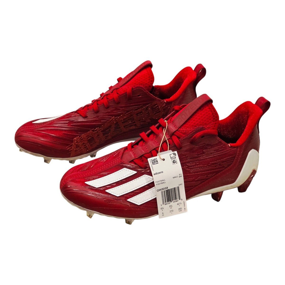 Adidas AdiZero Football Cleats Red GW5058 Men\'s sizes 9 & 13 NEW New Adidas Adizero Football Cleats Sz 8 Team | Mercari main image 4