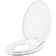 Little2Big Toilet Seat with Built-In Toddler Potty Training Seat, Slow Close,...