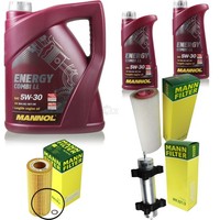 MANN-FILTER Inspektionspaket 7L Mannol Energy Combi Ll 5W-30 FüR Bmw 3Er