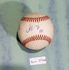 Autographed Baseball game used KARSON MILBRANDT Miami Marlins