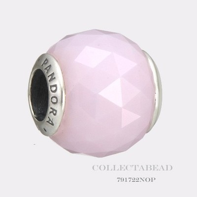 Echt Pandora Sterlingsilber Rosa Kristall Geometrische Facetten Charm 791499PCZ