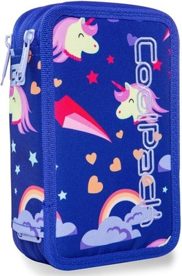 3 fächer Federtasche Federmappe Federmäppchen 44-teilig gefüllte Einhorn Unicorn